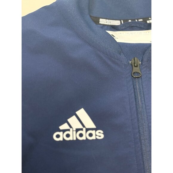 Adidas Georgia Tech Yellow Jackets Navy Blue Full-Zip Track Jacket Mens M GT - Picture 3 of 12